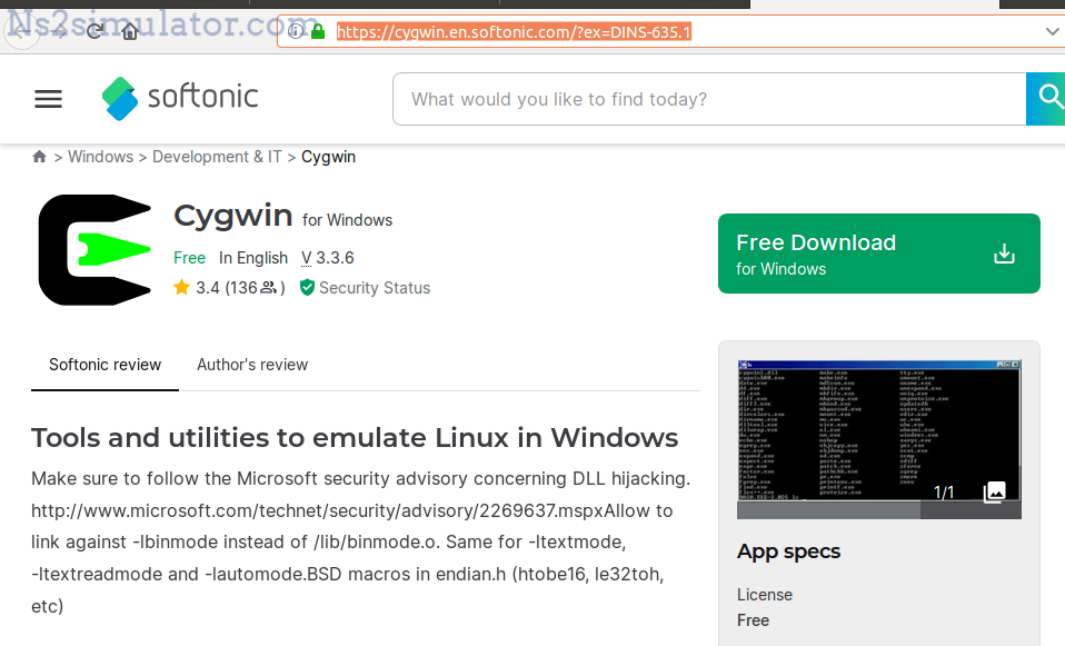 Download Cygwin